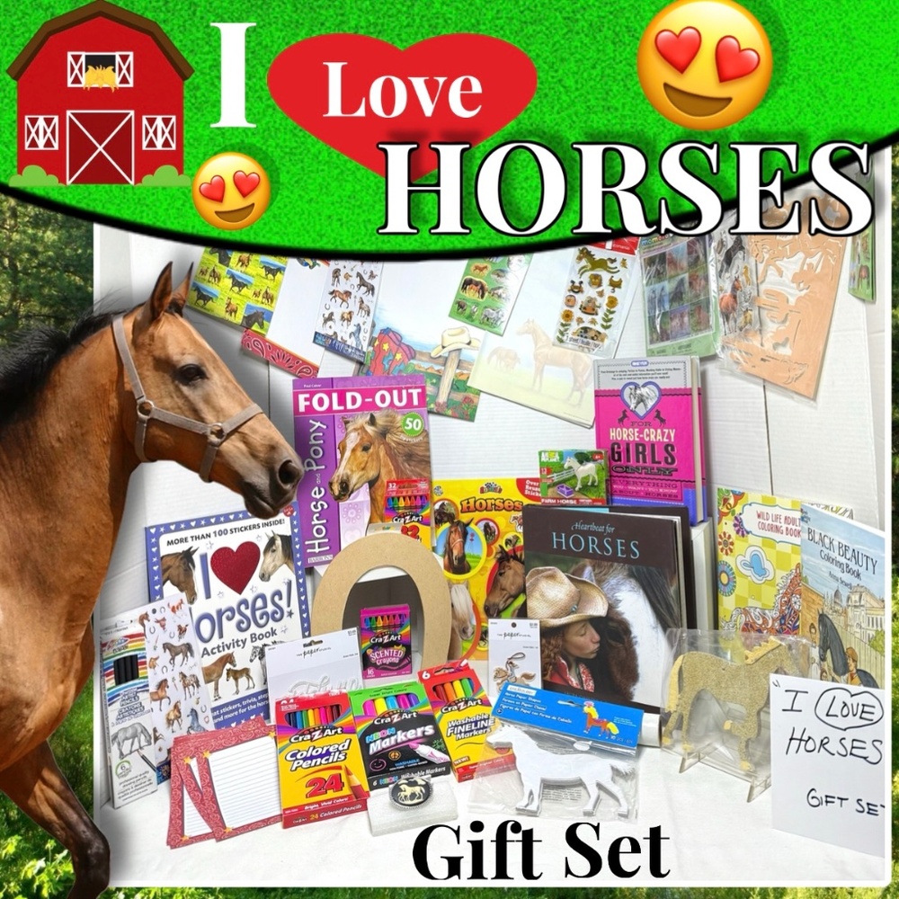 I LOVE HORSES GIFT SET